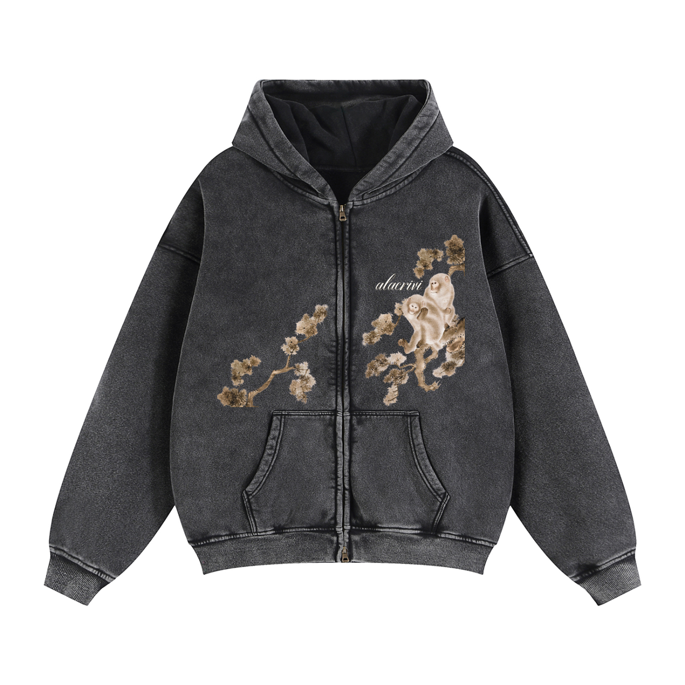punchie monkie zip-up